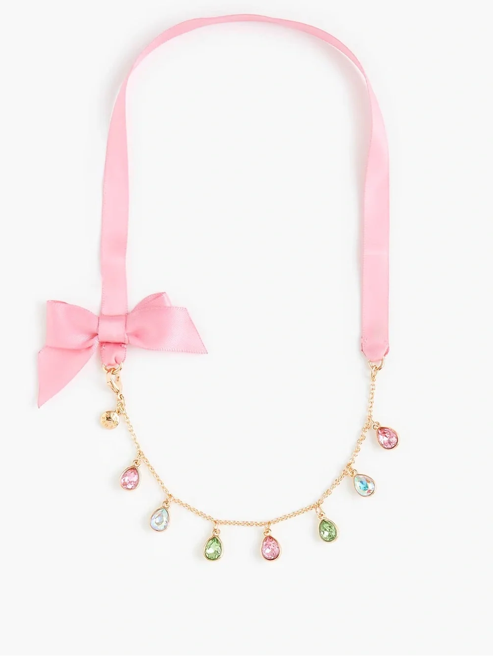 Jcrew Girls' rainbow gems pendant necklace - NWT